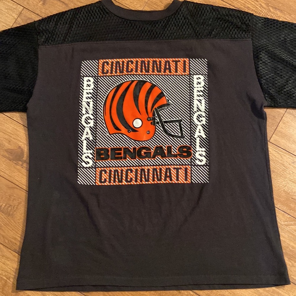 Vintage Cincinnati Bengals Helmet Jersey with Mesh Arms